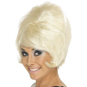 60s Beehive Wig Adult Blonde Ladies Wigs One Size Female Fancy Dress Party Book Week Halloween
