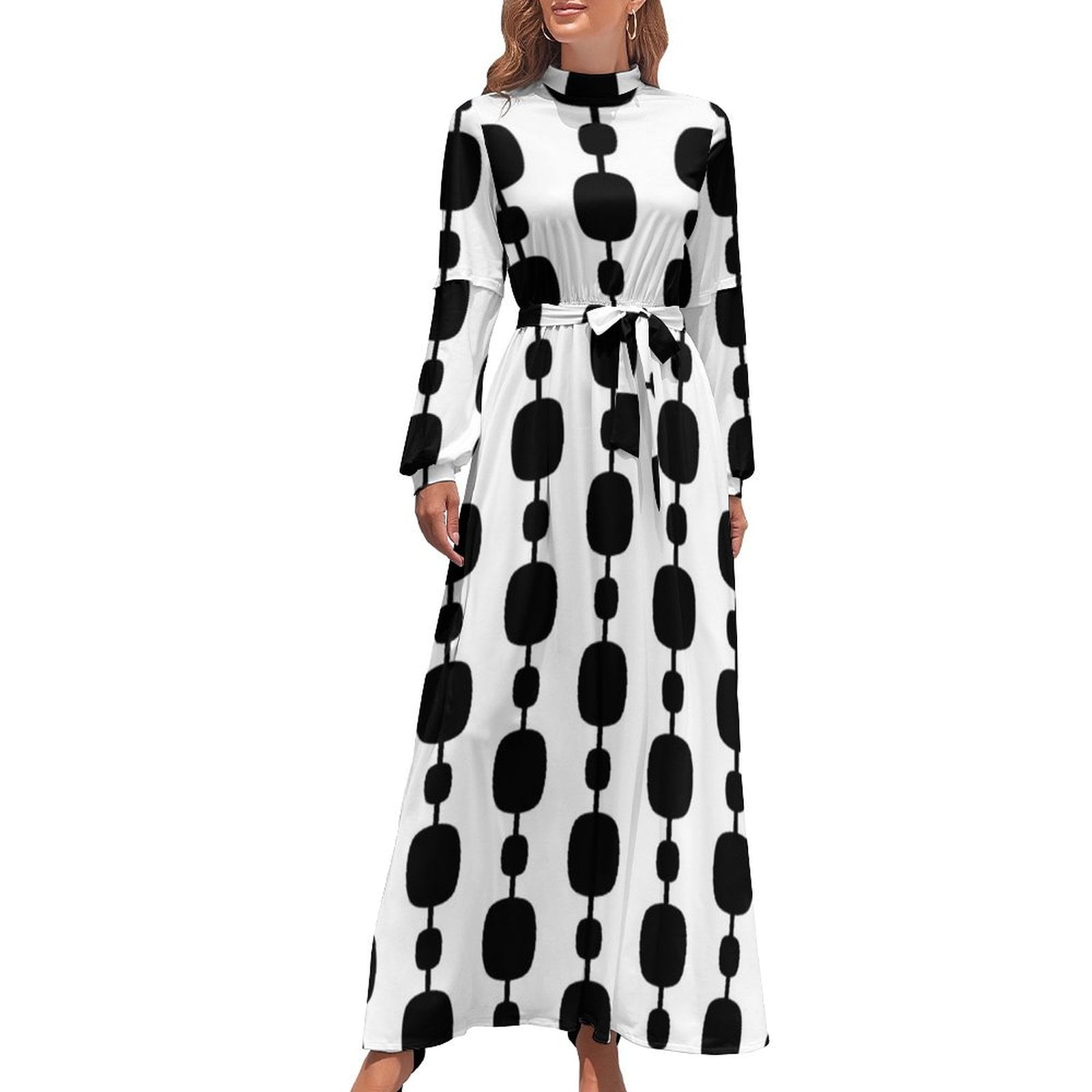 60s Contrast Pattern 9 Long Dress Women's summer long dress Women dresses summer - Walmart.com 60s Contrast Pattern 9 Long Dress Women's summer long dress Women dresses summer - Walmart.com