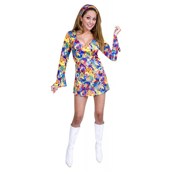 60s Flower Power Adult Costume - Medium