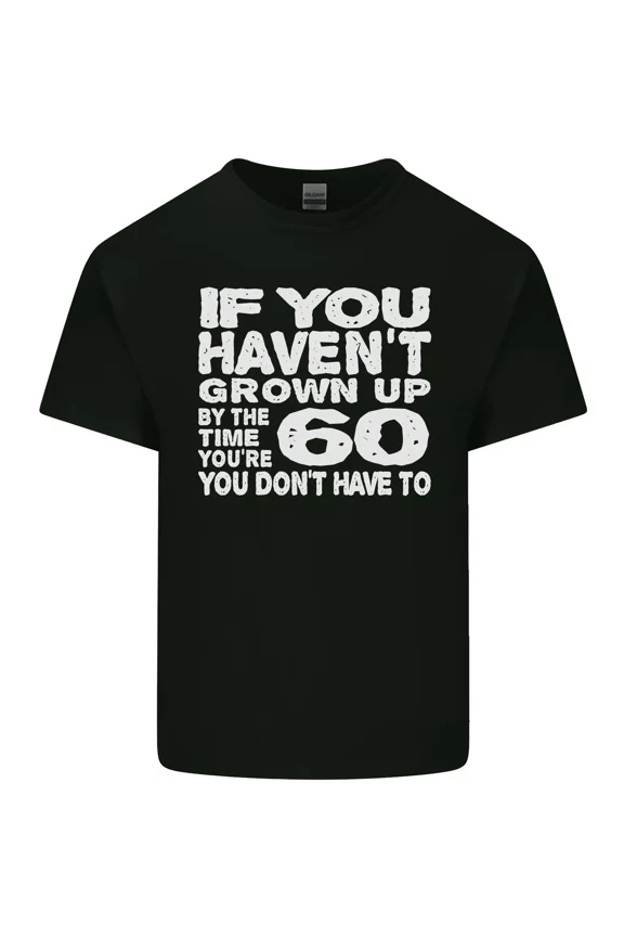 60th Birthday 60 Year Old Don't Grow Up It's a Trap Funny Gift Unisex T-Shirt, up to size 5XL