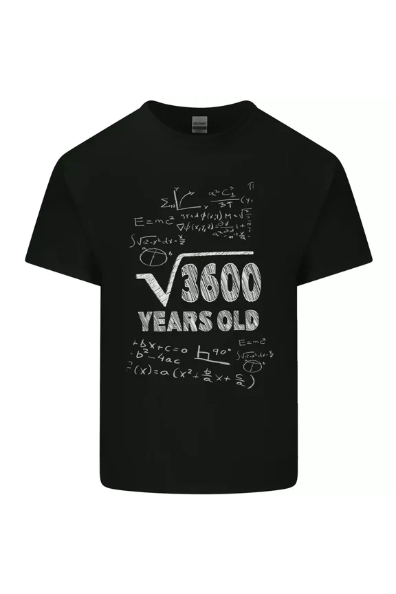 60th Birthday A 60 Year Old Geek and Funny Maths and Unisex T-Shirt