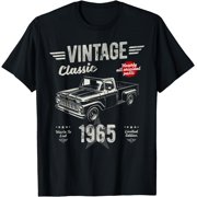 60th Birthday Born 1965 Vintage Funny Retro Pickup Truck T-Shirt, Vintage Birthday Gift