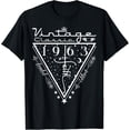 thumbnail image 1 of 60th Birthday Christian Gifts Women Men Faith Vintage 1963 T-Shirt Black Medium, 1 of 4