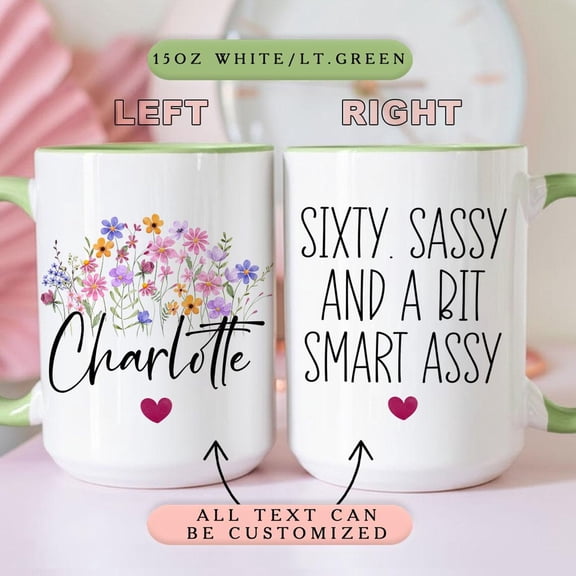 60th Birthday Gift Personalized Birthday Coffee Mug Custom Sixty Birthday Cup 007134
