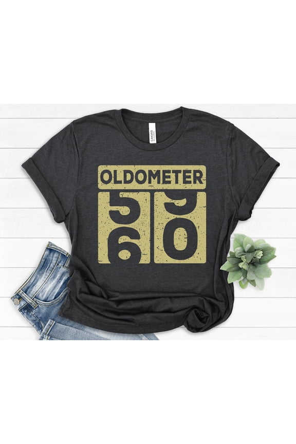 60th Birthday Gift for Men, Oldometer Shirt, Funny 60 Year Old Shirt, Personalized Birthday Shirt, Turning 60 Gifts, Vintage Birthday Shirt