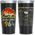 thumbnail image 1 of 60th Birthday Gifts For Men Women | Unique 1964 60th Birthday Gifts For Men Women | Gifts For Men Women Turning 60 | 60 Year Old Gifts For Men, Women, Mom, Dad, Grandparents, Friend 20oz Tumbler, 1 of 6