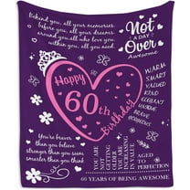 60th Birthday Gifts for Women Blanket - 60th Birthday Gift Ideas - 60th Birthday Decorations, Gifts for Women Turning 60 - Gifts for 60 Year Old, Best Birthday Present 1962-50" x60 Blankets