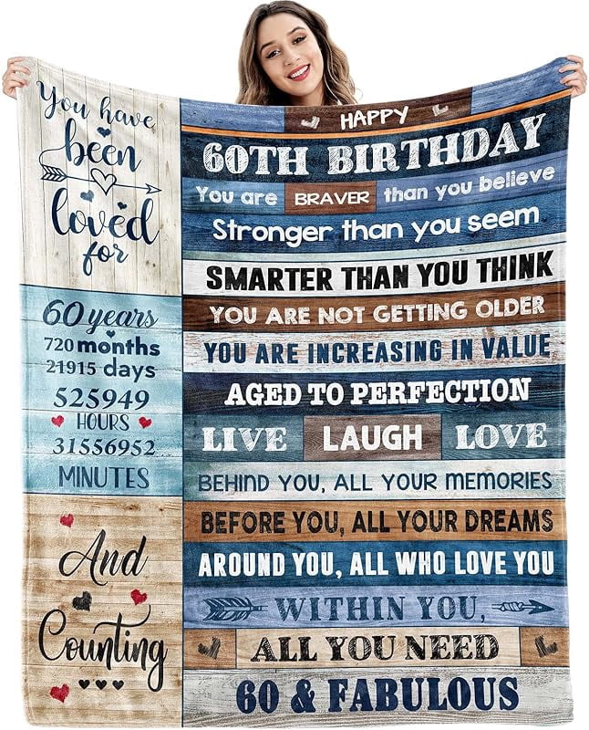 60th Birthday Gifts For Women, 60th Birthday Decorations For Men, 60th Birthday Gift For Men