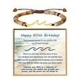 thumbnail image 1 of 60th Birthday Gifts for Women Handmade Wave Bracelet as 60 Year Old Birthday Gifts for Her, 1965 60th Birthday Decorations as Birthday Jewelry for Grandma Mom Wife Sister, 1 of 7