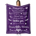thumbnail image 1 of 60th Birthday Gifts for Women Men, Happy 60th Birthday Gift Ideas Male, Birthday Gifts for 60 Year Old Woman, 60 Year Old Gifts for Women Men, 60th Birthday Decorations Throw Blanket 50”x 60”, 1 of 6