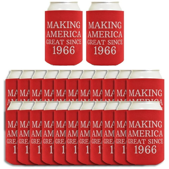 60th Birthday Gifts for All Making America Great Since 1966 24-Pack Can Drink Thermocoolers Party Pack