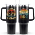 thumbnail image 1 of 60th Birthday Gifts for Men 60 Year Old 1964 Birthday Gift Ideas for Dad Husband 40oz Tumbler Cup With Handle, 1 of 6