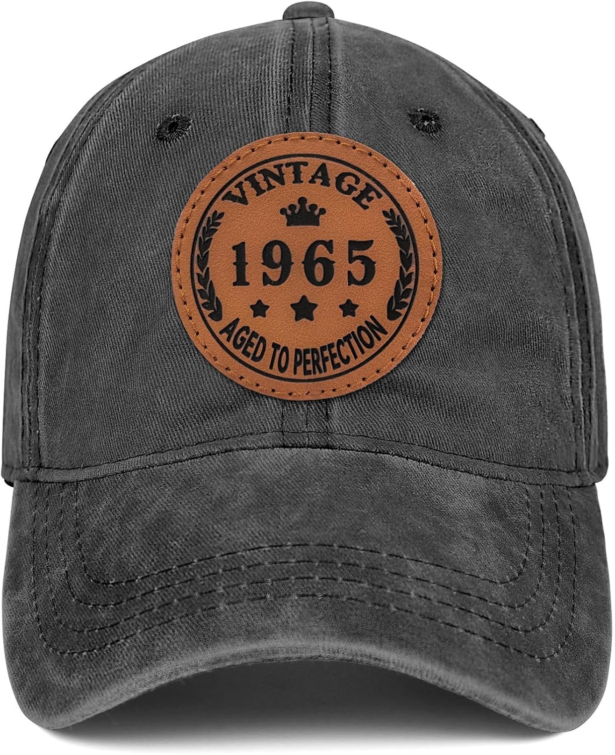 60th Birthday Baseball Cap Adjustable Washed Cotton Embroidered Hat Vintage Custom Embroidered Age Cap, Personalized Birthday Hat, 50th  main image 4