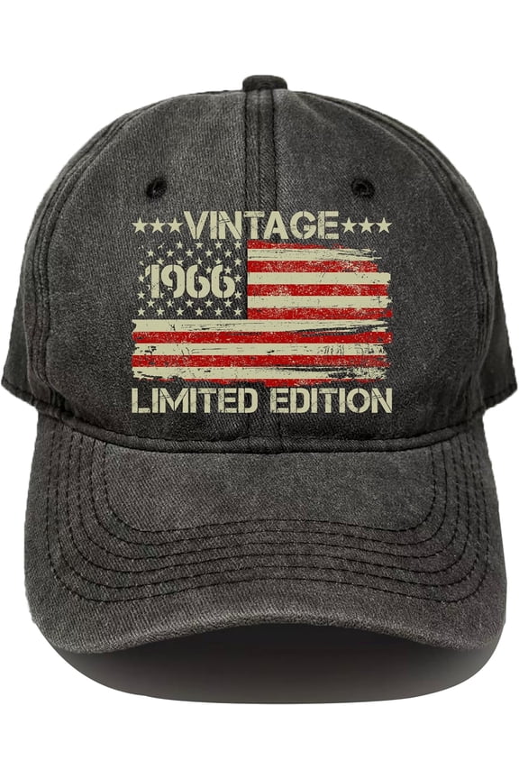 60th Birthday Gifts for Men Women,Vintage 1966 Hat,60th Birthday Decorations,Adjustable Cap-Gift for Dad, Mom,Husband,Wife