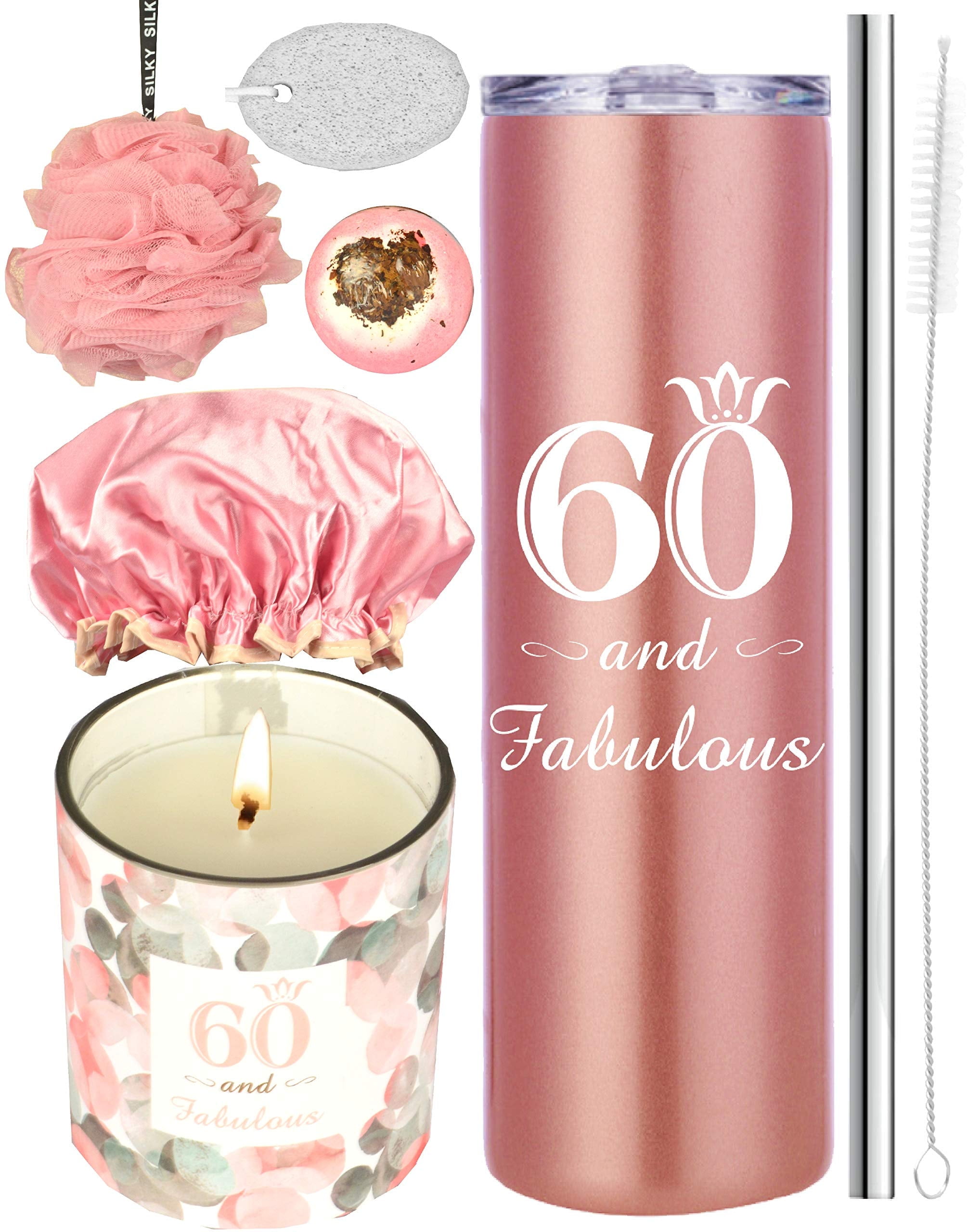 60th Birthday Gifts for Women, 60th Birthday Tumblers for Women, Happy ...