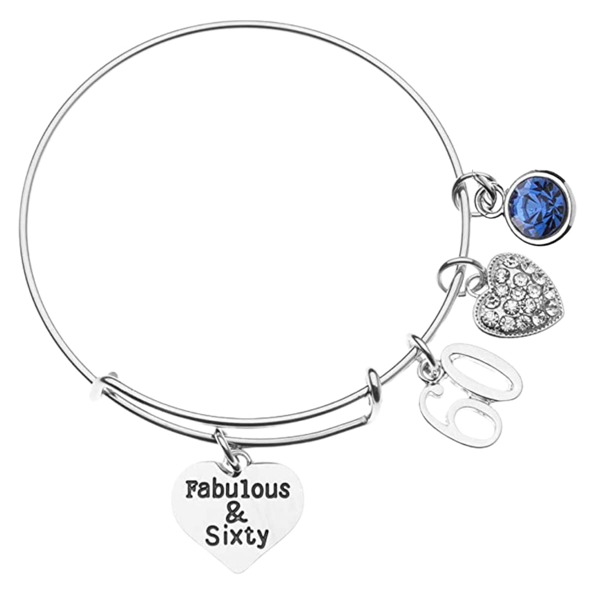 60th Birthday Gifts for Women 60th Birthday Charm Bracelet with