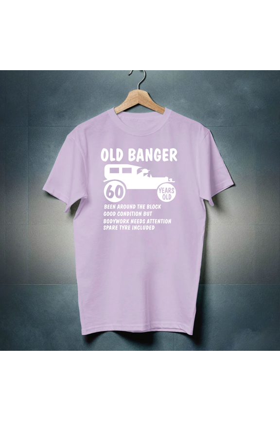 60th Birthday Mens Old Banger T Shirt present Gift Novelty Funny Top Small - 5XL