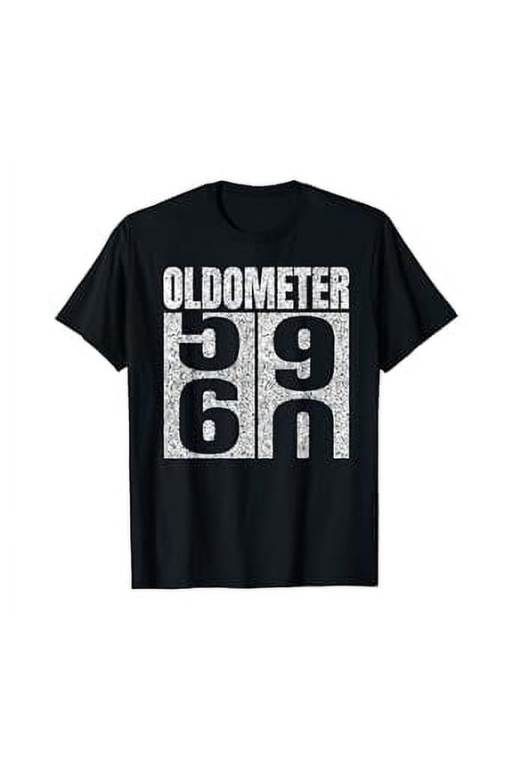 60th Birthday Oldometer 59-60 Vintage Funny Gifts Men Women T-Shirt