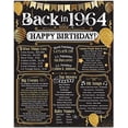 thumbnail image 1 of 60th Birthday Party Decorations for 60th Birthday (Sixty) - Remembering The Year 1964 - Party Supplies - Gifts for Men and Women Turning 60 - Back In 1964 Birthday Card 11x14 Unframed Print, 1 of 7