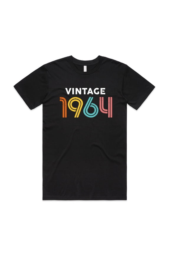 60th Birthday T-shirt Top Vintage 1964 Funny Gift Men's Women's 60 Gifts Party