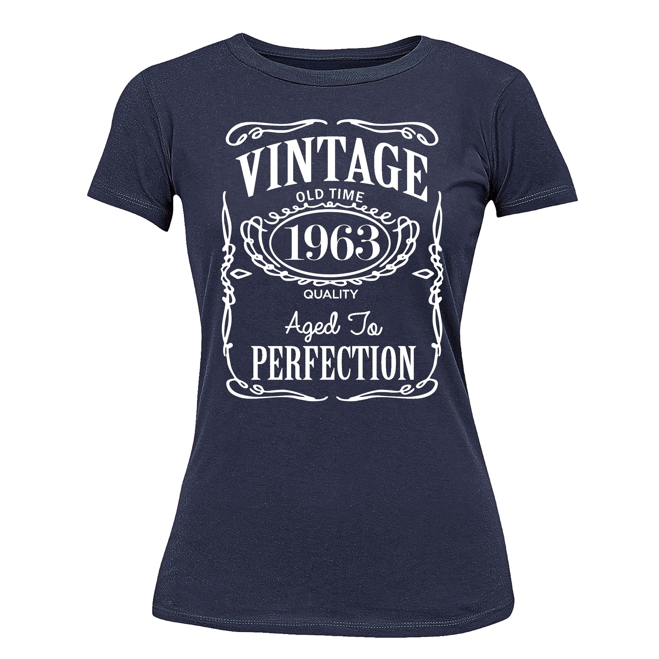 60th Birthday VINTAGE 1963 Women's T-shirt, L, Charcoal 60th Birthday VINTAGE 1963 Women's T-shirt, L, Charcoal
