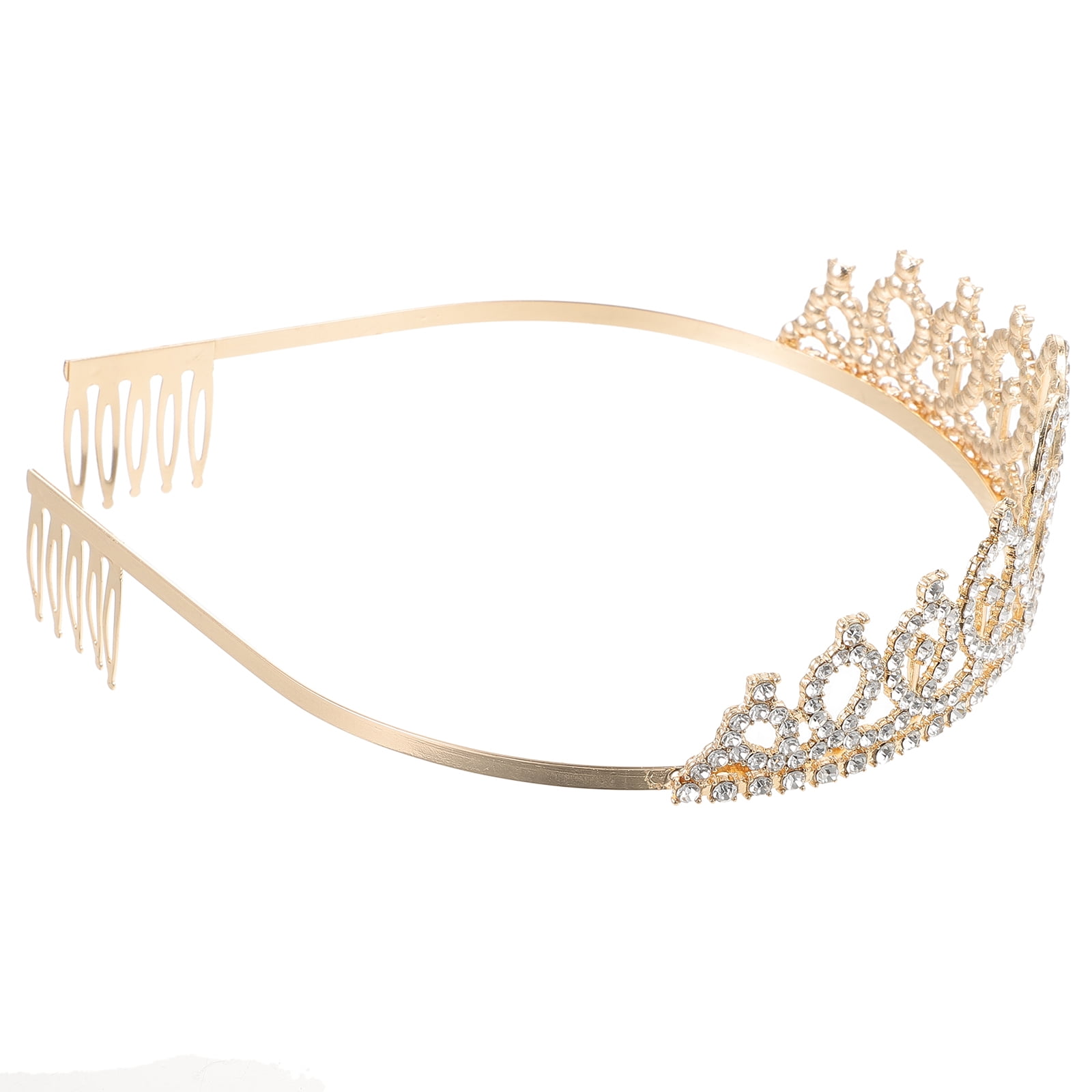 60th Princess Tiara Crown Hard Texture Headband Bride Dinner Party