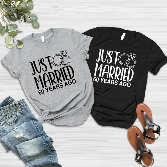 60th Wedding Anniversary Shirts, 60th Wedding Shirt, Married 60 Years ...