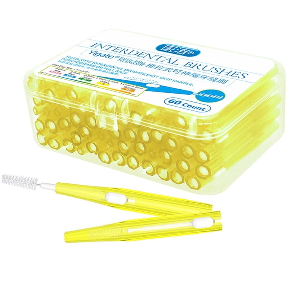 60toothpick dental Interdental brush 0.6-1.5mm oral care orthodontic tooth floss