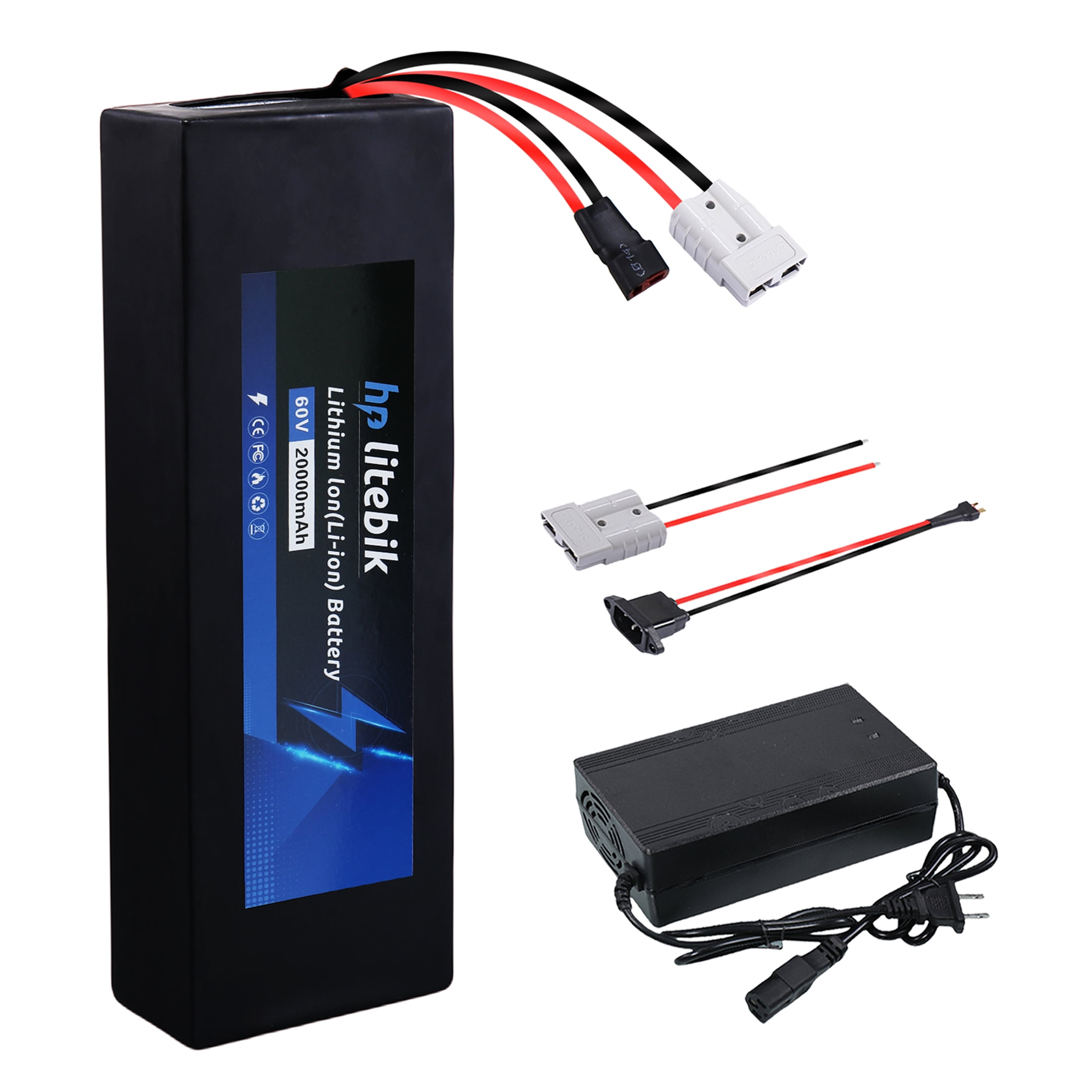 60v 20ah Ebike Battery Lithium Battery 60v Bicycle Battery Pack 1800W for Adult Electric Bikes Motors