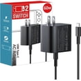 thumbnail image 1 of 60w Charger Compatible for Switch 2 2025 Charger Power AC Adapter Fast Charging with 10FT USB C Cord Cable Compatible with Switch,2,Lite, OLED, Steam Deck - Support TV Mode(10FT), 1 of 5