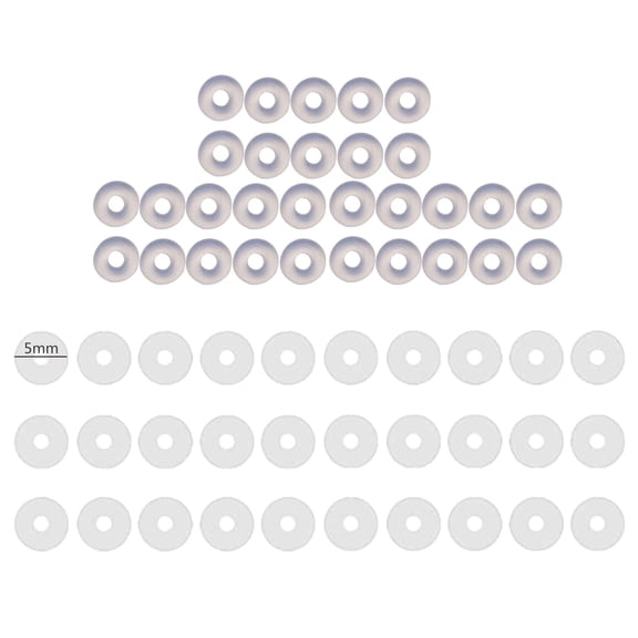 60x 3/5/7/9mm Clear Disc Pads Stabilizer Plastic Earring Back Stopper Clear Silicone Earrings Back for Piercing Bump