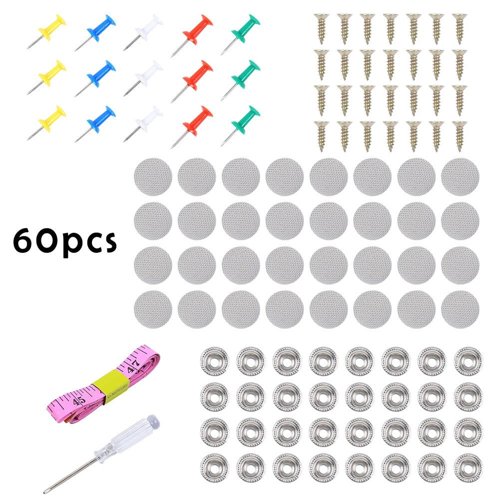Headliner Tools 60x Car Roof Headliner Buckle Repair Kit Auto Roof Snap Rivets Retainer ...