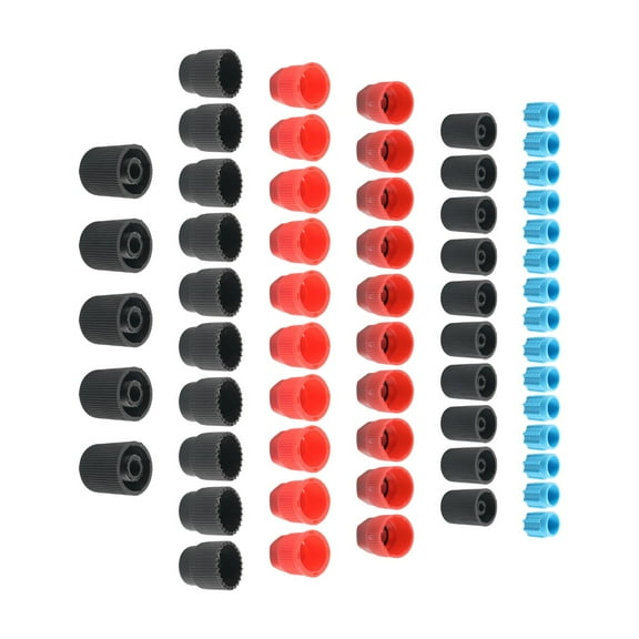 60x System Charging Port Caps, Air Conditioning Caps, Air Conditioning  for Most Common Cars, Air Conditioning Repairing