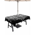 thumbnail image 1 of 60x102 Inch Outdoor Tablecloth with Umbrella Hole Zipper Rectangle Crystal Chandelier Rectangular Tablecloths Outside Waterproof Candle Abstract Luxury Modern Patio Table Cloth Cover for Picnic Party, 1 of 8