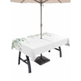 thumbnail image 1 of 60x102 Inch Outdoor Tablecloth with Umbrella Hole Zipper Rectangle Eucalyptus Leaves Rectangular Tablecloths Outside Waterproof Summer Botanical Spring Green Patio Table Cloth Cover for Picnic Party, 1 of 8