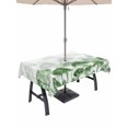 thumbnail image 1 of 60x102 Inch Outdoor Tablecloth with Umbrella Hole Zipper Rectangle Green Forest Rectangular Tablecloths Outside Waterproof Farmhouse Botanical Tree Scenery Watercolor Patio Table Cover for Picnic, 1 of 8