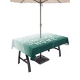 thumbnail image 1 of 60x102 Inch Outdoor Tablecloth with Umbrella Hole Zipper Rectangle Mist Ocean Rectangular Tablecloths Waterproof Coastal Emerald Green Ombre Sea Waves Minimalist Patio Table Cloth Cover for Picnic, 1 of 8