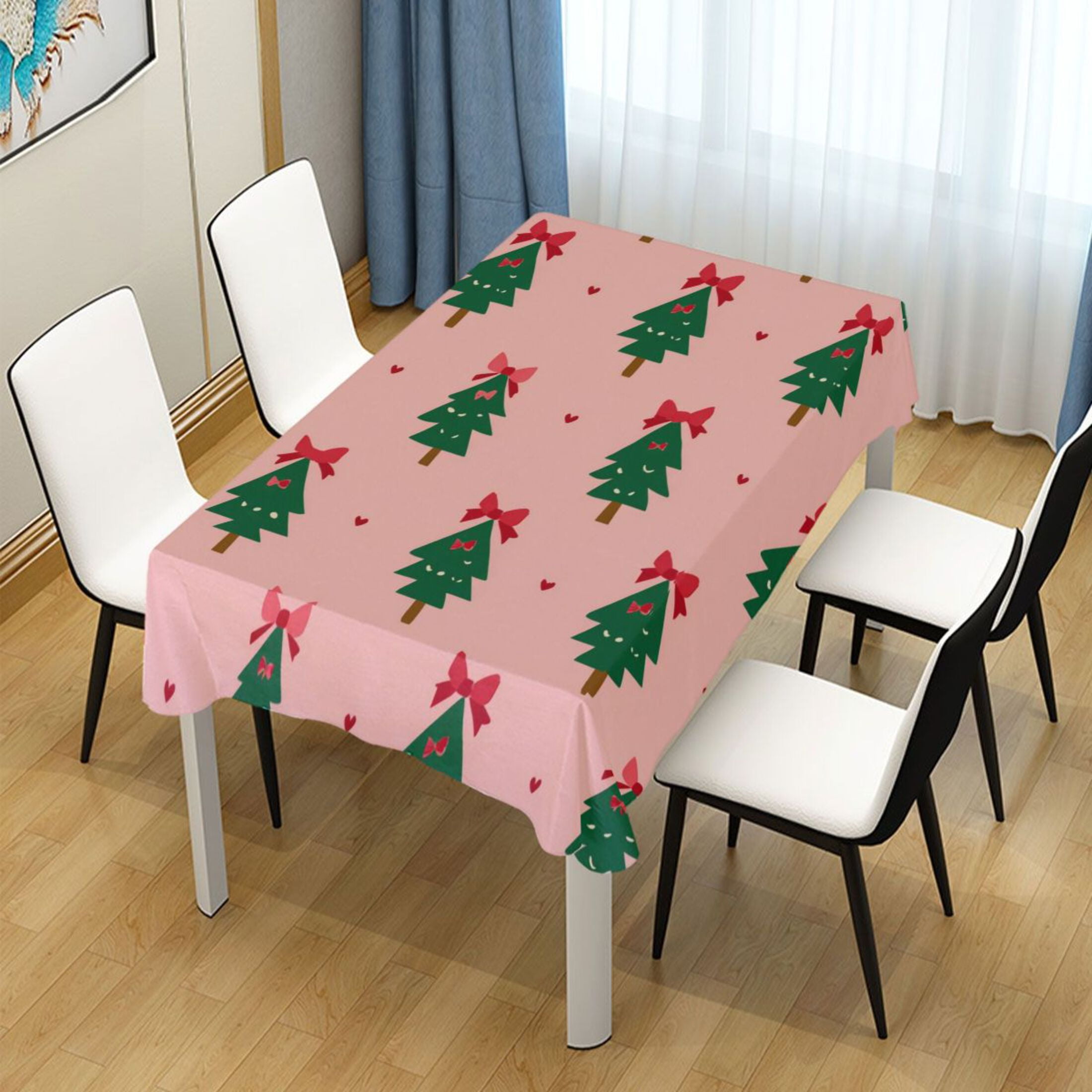 60x108 Inch Tablecloth Polyester Square Tablecloth for Home Kitchen ...