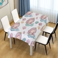 thumbnail image 1 of 60x108 Inch Tablecloth Polyester Square Tablecloth for Home Kitchen Dinner Decor Pastel Colors Mermaid, 1 of 9