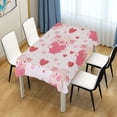 thumbnail image 1 of 60x108 Inch Tablecloth Polyester Square Tablecloth for Home Kitchen Dinner Decor Pink Cute Pigs, 1 of 9