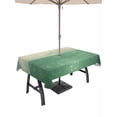thumbnail image 1 of 60x120 Inch Outdoor Tablecloth with Umbrella Hole Zipper Rectangle Green Glowing Ocean Sky Rectangular Tablecloths Outside Waterproof Abstract Nature Clouds Patio Table Cloth Cover for Picnic Party, 1 of 8
