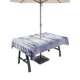 thumbnail image 1 of 60x120 Inch Outdoor Tablecloth with Umbrella Hole Zipper Rectangle Winter Trees Rectangular Tablecloths Outside Waterproof Blue Purple Withered Birch Tree Branch Patio Table Cloth Cover for Picnic, 1 of 8