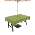 thumbnail image 1 of 60x120 Inch Outdoor Tablecloth with Umbrella Hole Zipper Rectangle Yellow Green Strriped Rectangular Tablecloths Outside Waterproof Farmhouse Thine Line Summer Patio Table Cloth Cover for Picnic, 1 of 8