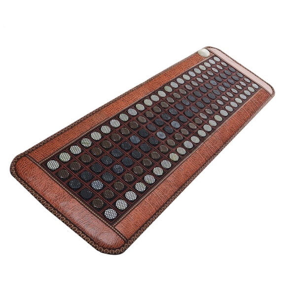 60x150cm Far Infrared Heating Mat - Hot Stones Jade Tourmaline - Negative Ions - Mesh Mat - Adjustable Timer & Temperature - Heating Pad