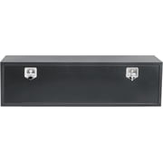 60x16x13in Steel Underbody Truck Tool Box with T-Handle Latch Weatherproof Job Chest for Pickup Trucks RVs Trailers Heavy-Duty Storage and Organization Grey