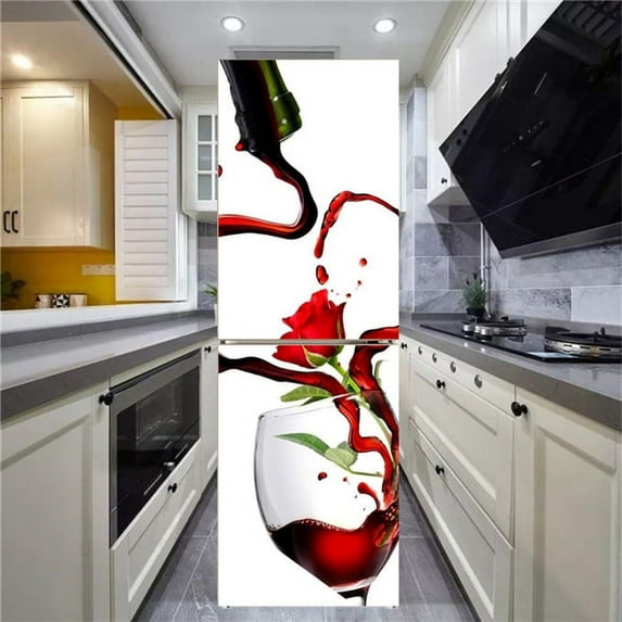 60x180 Wallpaper For Fridge Door Sticker Self Adhesive Waterproof Refrigerator Decal Kitchen Decor P