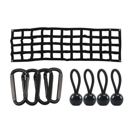 60x18in Tailgate Net Black Tailgates Net Cargo Netting for Pickup Truck Bed