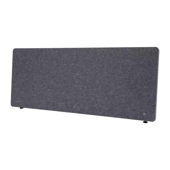 60x24 in Desk Divider Clamp-on Desktop Privacy Panel Sound Proof Polyester Divider Table Mounted Partition Cubicle for Offices Meeting Rooms (Grey)