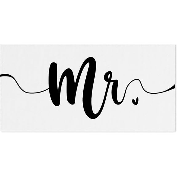 60x30inch Mr Groom Beach Towel Honeymoon Wedding Gifts for Groom Mr Lightweight Soft Quick Dry Bath Towel Travel Camping Gifts for Women Men Yoga Gym Swim Pool Towel