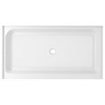 thumbnail image 1 of Elegant Kitchen & Bath STY01-C6036 60 x 36 in. Single Threshold Shower Tray Center Drain, Glossy White, 1 of 10